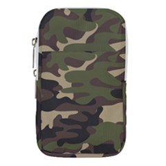 Texture Military Camouflage Repeats Seamless Army Green Hunting Waist Pouch (Large)