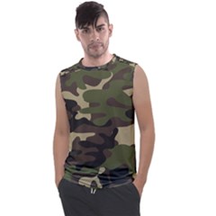 Texture Military Camouflage Repeats Seamless Army Green Hunting Men s Regular Tank Top by Cowasu