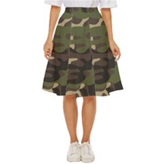 Texture Military Camouflage Repeats Seamless Army Green Hunting Classic Short Skirt