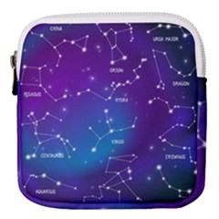 Realistic Night Sky With Constellations Mini Square Pouch by Cowasu