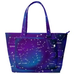 Realistic Night Sky With Constellations Back Pocket Shoulder Bag 