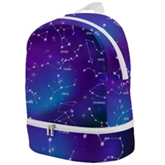 Realistic Night Sky With Constellations Zip Bottom Backpack by Cowasu