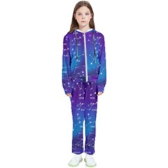 Realistic Night Sky With Constellations Kids  Tracksuit by Cowasu