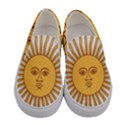 Sol De Mayo-bandera De Argentina Women s Canvas Slip Ons View1