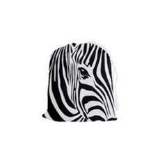 Animal Cute Pattern Art Zebra Drawstring Pouch (small)