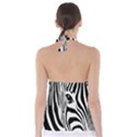 Animal Cute Pattern Art Zebra Babydoll Tankini Top View2