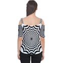 Spider Web Hypnotic Cutout Shoulder Tee View2