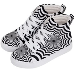 Spider Web Hypnotic Kids  Hi-top Skate Sneakers by Amaryn4rt