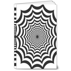 Spider Web Hypnotic 8  X 10  Softcover Notebook