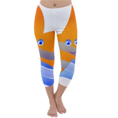 Beach Sea Shell Swimming Capri Winter Leggings 