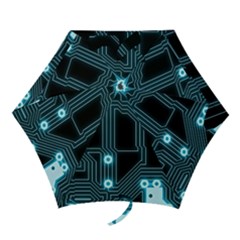 A Completely Seamless Background Design Circuitry Mini Folding Umbrellas by Amaryn4rt