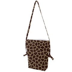 Giraffe Animal Print Skin Fur Folding Shoulder Bag by Amaryn4rt