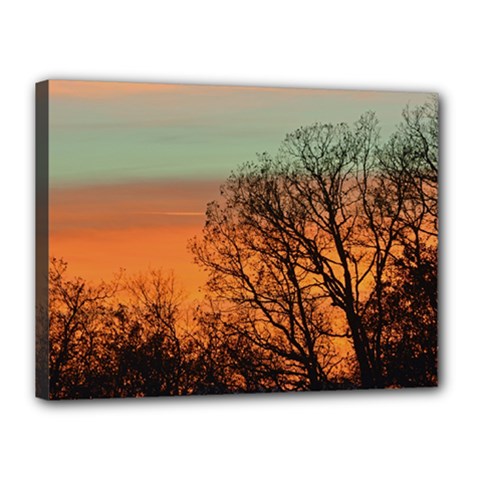 Twilight Sunset Sky Evening Clouds Canvas 16  X 12  (stretched) by Amaryn4rt