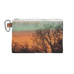 Twilight Sunset Sky Evening Clouds Canvas Cosmetic Bag (medium) by Amaryn4rt