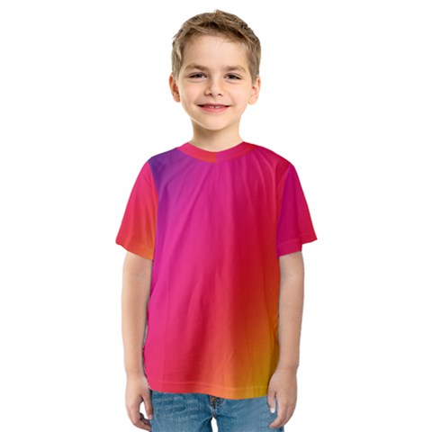 Rainbow Colors Kids  Sport Mesh Tee by Amaryn4rt