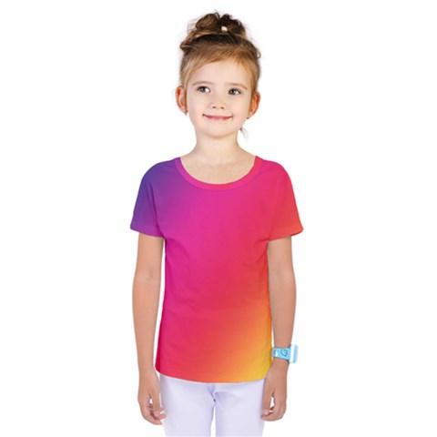 Rainbow Colors Kids  One Piece Tee by Amaryn4rt