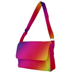 Rainbow Colors Full Print Messenger Bag (l) by Amaryn4rt