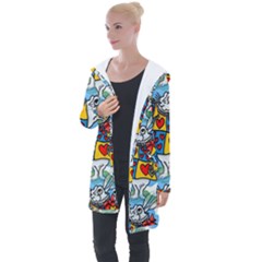 Seamless Repeating Tiling Tileable Longline Hooded Cardigan
