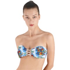 Seamless Repeating Tiling Tileable Twist Bandeau Bikini Top