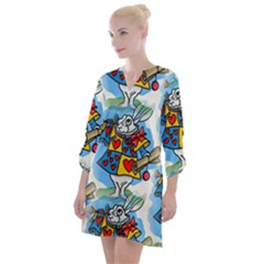 Seamless Repeating Tiling Tileable Open Neck Shift Dress