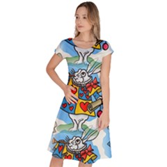 Seamless Repeating Tiling Tileable Classic Short Sleeve Dress