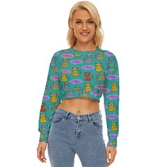 Meow Cat Pattern Lightweight Long Sleeve Sweatshirt by Amaryn4rt