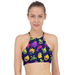 Space Patterns Racer Front Bikini Top by Amaryn4rt