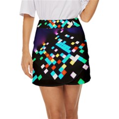 Dance Floor Mini Front Wrap Skirt