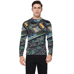 Computer Ram Tech - Men s Long Sleeve Rash Guard by Amaryn4rt