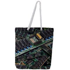 Computer Ram Tech - Full Print Rope Handle Tote (large) by Amaryn4rt