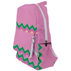 Easter Chevron Pattern Stripes Travelers  Backpack