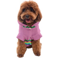 Easter Chevron Pattern Stripes Dog Coat by Amaryn4rt