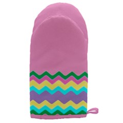 Easter Chevron Pattern Stripes Microwave Oven Glove