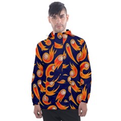 Space Patterns Pattern Men s Front Pocket Pullover Windbreaker