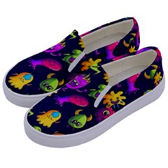 Space Patterns Kids  Canvas Slip Ons by Amaryn4rt