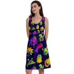 Space Patterns Classic Skater Dress by Amaryn4rt