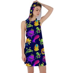 Space Patterns Racer Back Hoodie Dress by Amaryn4rt