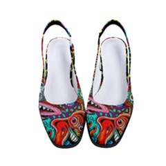 Vector Art Pattern - Women s Classic Slingback Heels by Amaryn4rt