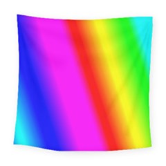 Multi Color Rainbow Background Square Tapestry (large) by Amaryn4rt