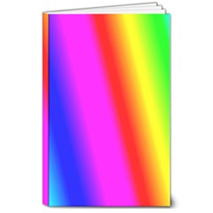 Multi Color Rainbow Background 8  X 10  Softcover Notebook by Amaryn4rt