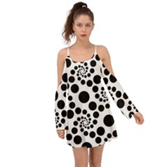 Dot Dots Round Black And White Boho Dress