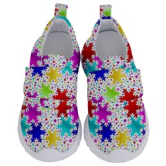 Snowflake Pattern Repeated Kids  Velcro No Lace Shoes by Amaryn4rt