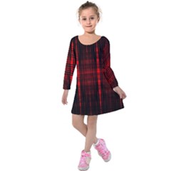 Black And Red Backgrounds Kids  Long Sleeve Velvet Dress by Amaryn4rt