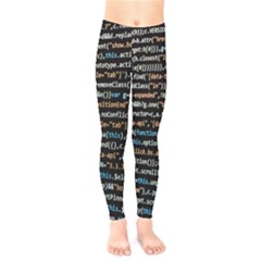 Close Up Code Coding Computer Kids  Leggings by Amaryn4rt