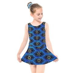 Blue Bee Hive Kids  Skater Dress Swimsuit