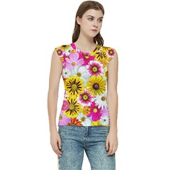 Flowers Blossom Bloom Nature Plant Women s Raglan Cap Sleeve Tee