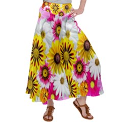 Flowers Blossom Bloom Nature Plant Women s Satin Palazzo Pants