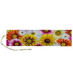 Flowers Blossom Bloom Nature Plant Roll Up Canvas Pencil Holder (L)