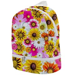 Flowers Blossom Bloom Nature Plant Zip Bottom Backpack