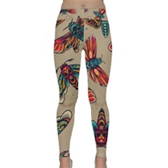 Tattoos Colorful Seamless Pattern Classic Yoga Leggings by Amaryn4rt